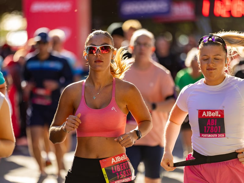 Great South Run 2026 blue and pink waves