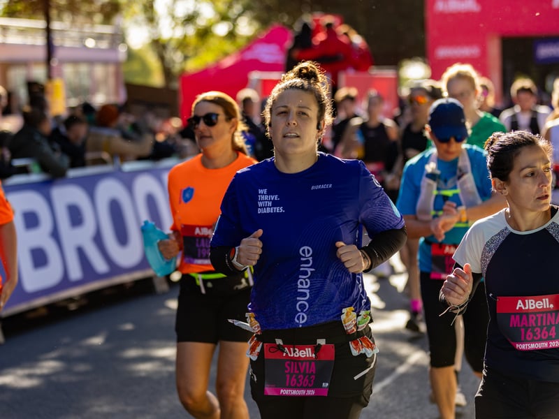 Great South Run 2026 blue and pink waves