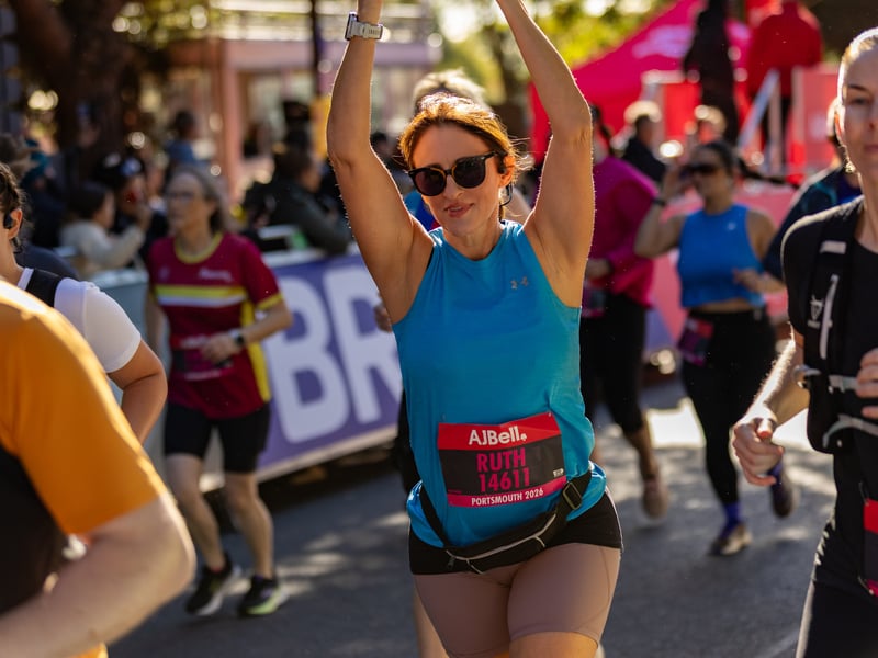 Great South Run 2026 blue and pink waves