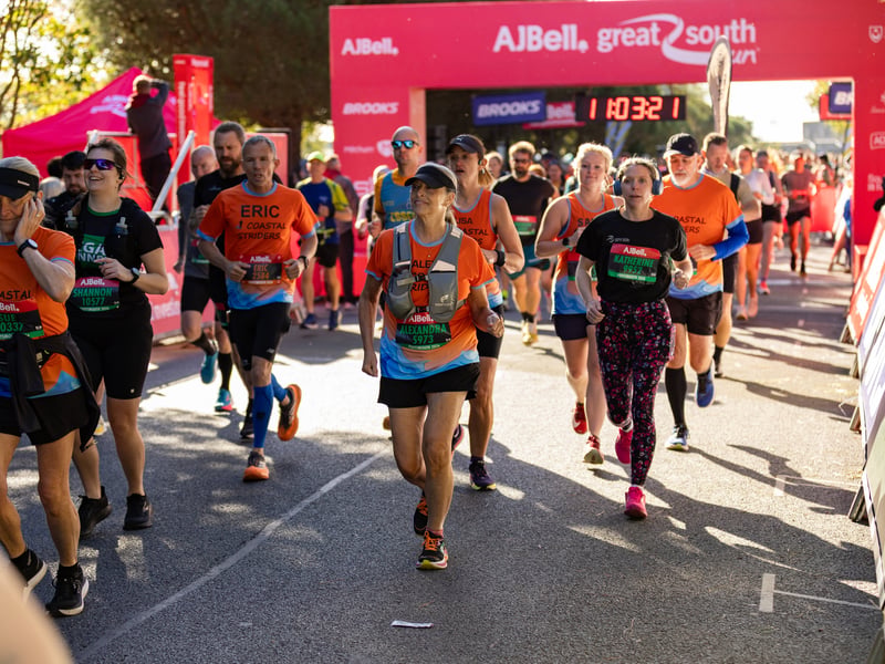 Great South Run 2026 green and orange waves