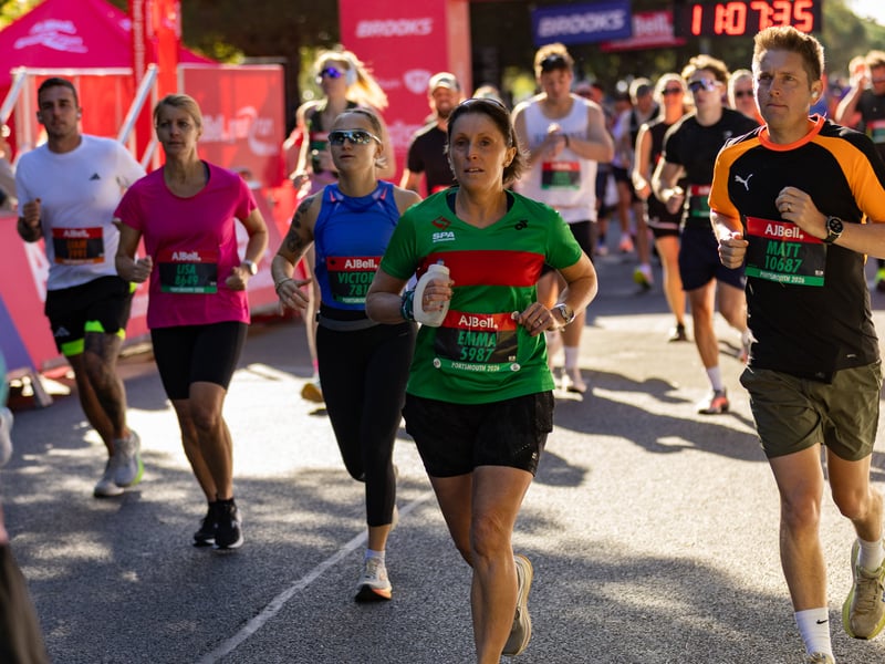 Great South Run 2026 green and orange waves