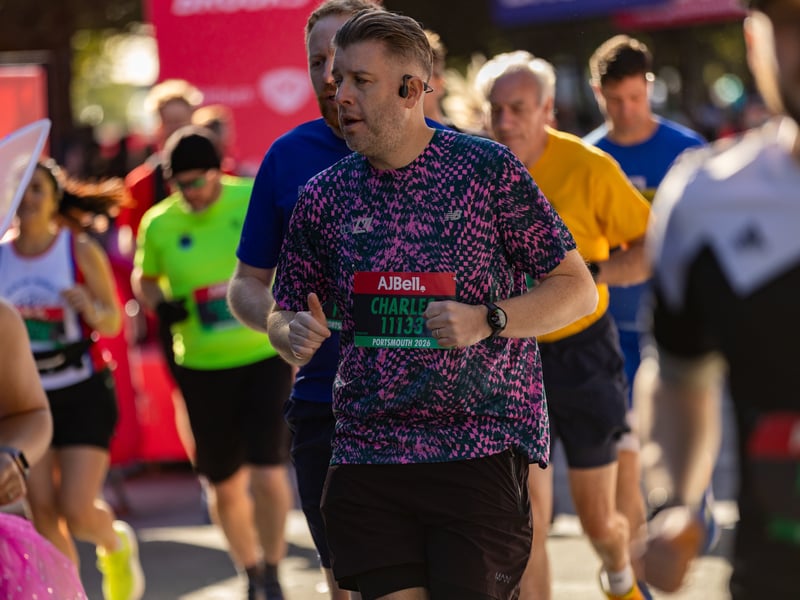 Great South Run 2026 green and orange waves
