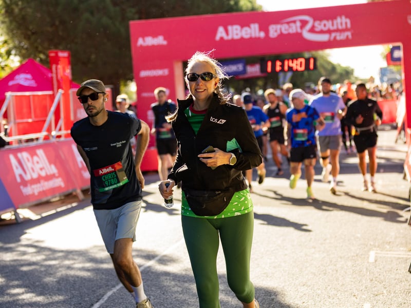 Great South Run 2026 green and orange waves
