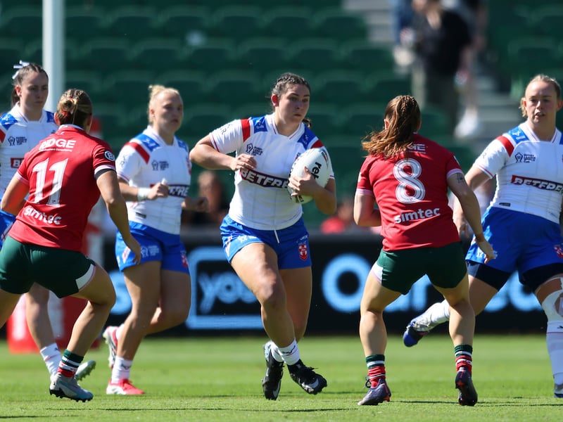 Wigan's Meg Williams in her first Rugby League World Cup appearance