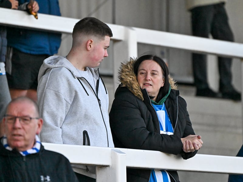 Hartlepool United fans got behind their side in Saturday's FA Cup fourth qualifying round defeat against Marine (photo Chris Fryatt)