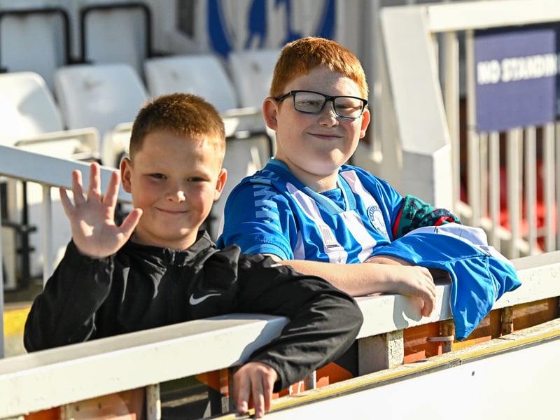 Hartlepool United fans got behind their side in Saturday's FA Cup fourth qualifying round defeat against Marine (photo Chris Fryatt)
