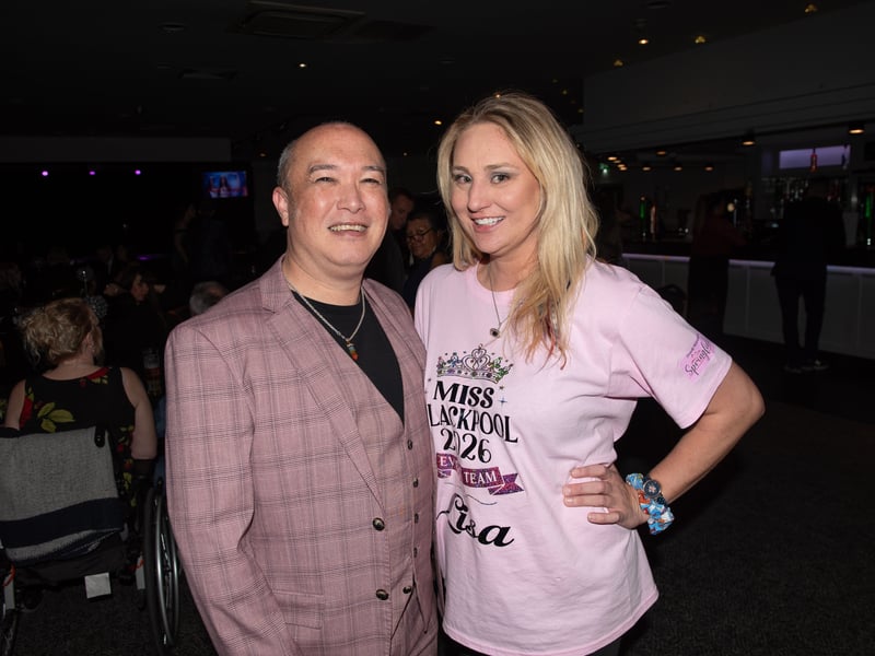 Actor Maurice Malone was one of the judges for Miss Blackpool 2026 beauty pageant finals at Ribby Hall. Photo: Lucinda Herbert