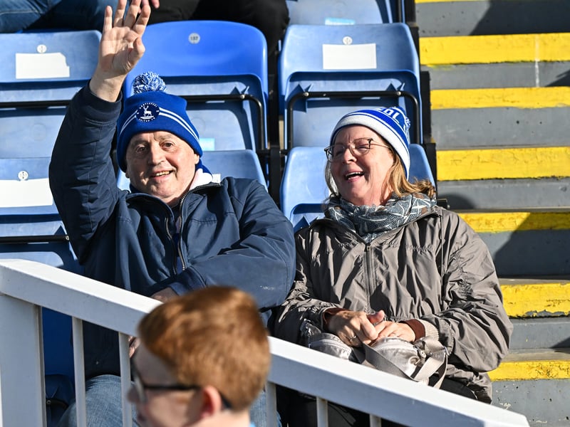 Hartlepool United fans got behind their side in Saturday's FA Cup fourth qualifying round defeat against Marine (photo Chris Fryatt)