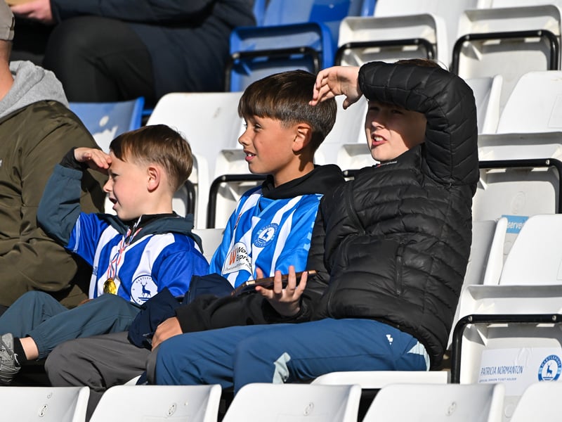 Hartlepool United fans got behind their side in Saturday's FA Cup fourth qualifying round defeat against Marine (photo Chris Fryatt)