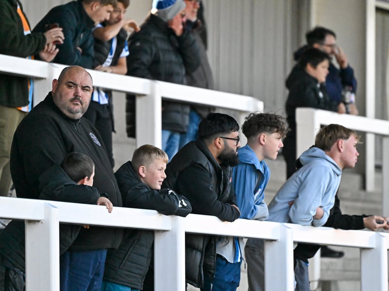 Hartlepool United fans got behind their side in Saturday's FA Cup fourth qualifying round defeat against Marine (photo Chris Fryatt)