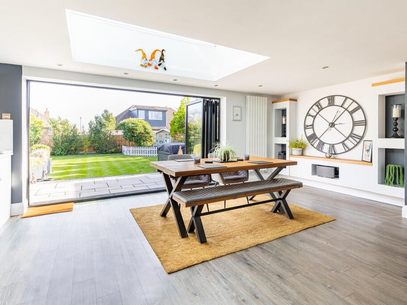 The dining area