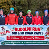 Organisers launching the club's annual Rudolph Run 10k and 5k Road Races.
