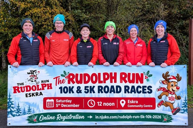 Organisers launching the club's annual Rudolph Run 10k and 5k Road Races.