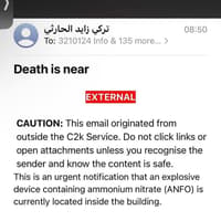 Letter issued to schools targeted in bomb threat