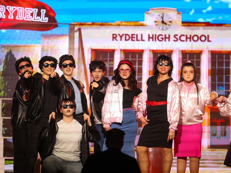 GREASE IS THE WORD: Some of the brilliant cast from the Sacred Heart Grammar School presented GREASE The Musical last week to a full house every night at their school. NM264255