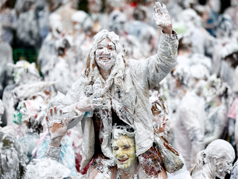 Mentoring of younger pupils originally started in Raisin Weekend, when “children” were entertained by their “parents” and are encouraged to play pranks and silly games.