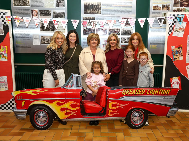 GREASE IS THE WORD: The brilliant cast from the Sacred Heart Grammar School presented GREASE The Musical last week to a full house every night at their school. The Devine family are pictured enjoying the show. NM264249