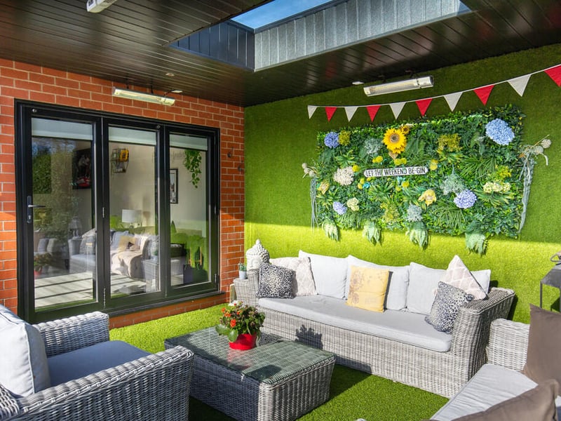 Garden seating area