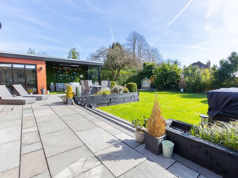 The back garden
