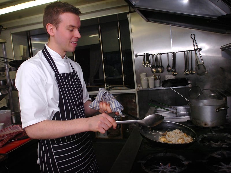 Owner and head chef of D'Acqua restaurant in Sunderland, Jimmy Shadforth was pictured preparing dishes in the kitchen ahead of the restaurant featuring in a new Cbeebies cookery show in 2013.