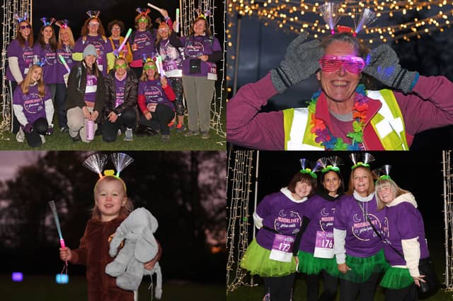 We take a look at 19 incredible photos as hundreds light up Harrogate for the Saint Michael’s Hospice Moonlight Glow Walk