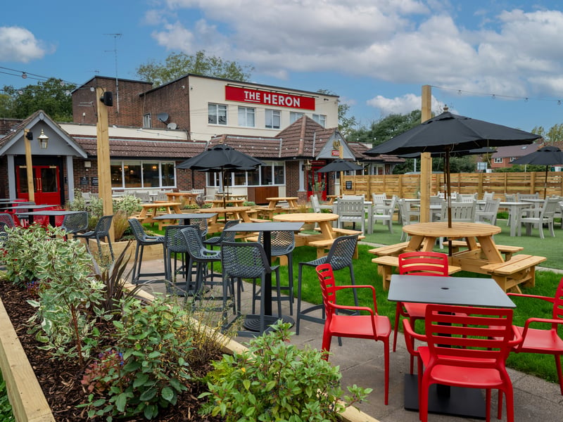 The new look pub garden.
