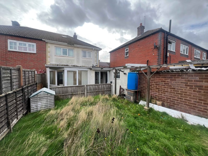A four bedroom semi-detached home with a guide price of £79,000+.