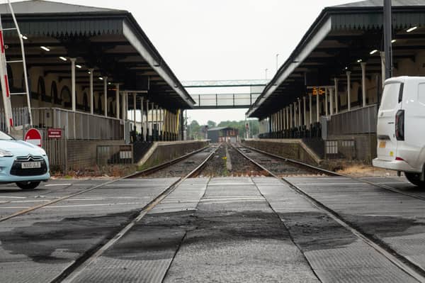 Damage caused to train tracks on Railway Road in Coleraine last June after bins were set alight during disorder
