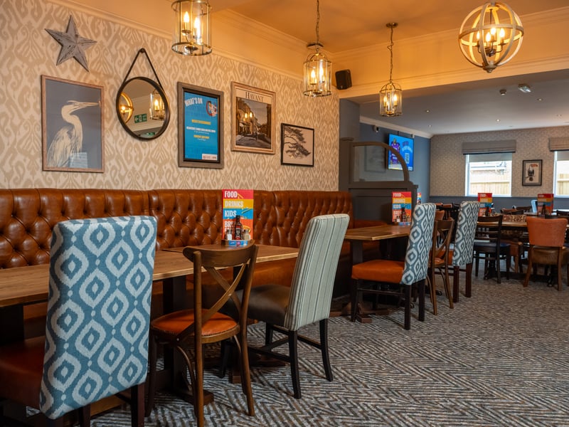 The vibrant new colour scheme at The Heron.