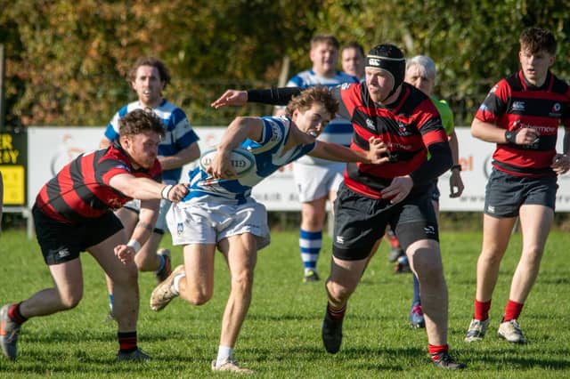 Dungannon 3rds in action against Rainey.