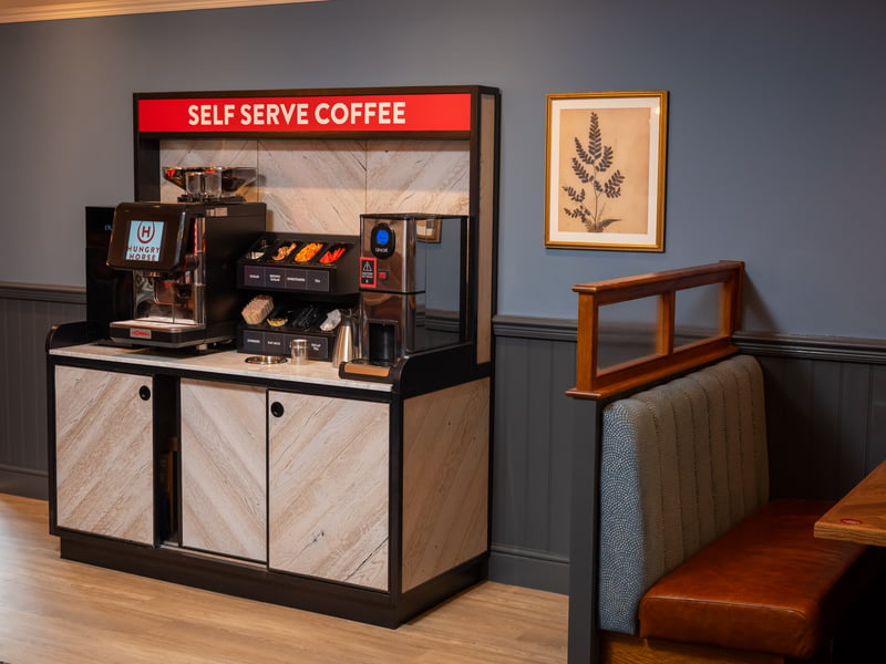 New coffee machines have also been installed.