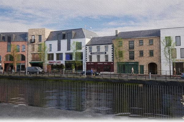 An artists rendition of what the finished development would look like
