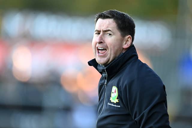 Edendork joint manager Conleith Gilligan during the Tyrone Senior Football Championship final at Omagh, Co. Tyrone.