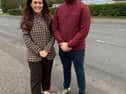 West Tyrone Sinn Féin MP., Órflaith Begley and Paul Boggs MLA., pictured after the meeting held to discuss concerns over safety on Melmount Road, Strabane.