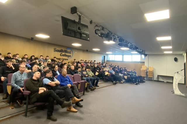 Local historian and author Stevan Patterson delivered a special lecture marking 100 years since the granting of the Ferguson Master patent. SU7043CD26