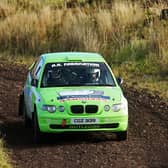 Two-wheel-drive Brown & Brown Northern Ireland Forest Rally Challenge winners, Ashley and Jake Rutledge, Omagh.