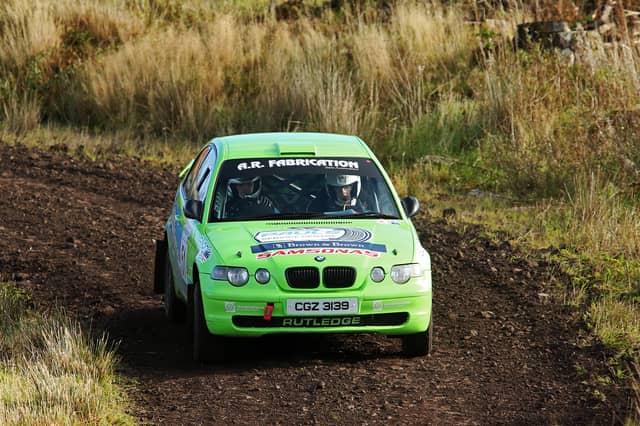 Two-wheel-drive Brown & Brown Northern Ireland Forest Rally Challenge winners, Ashley and Jake Rutledge, Omagh.