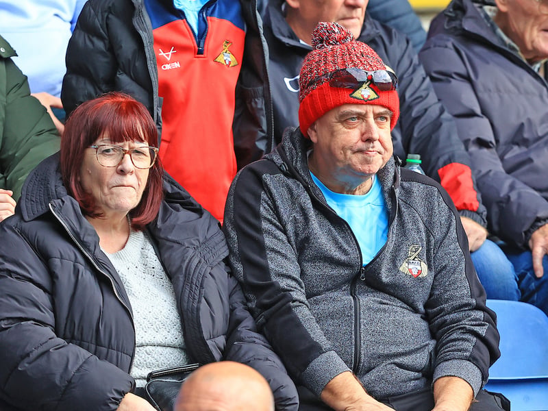 Doncaster Rovers fans at the match at The King Power Stadium on 17th October 2026.
