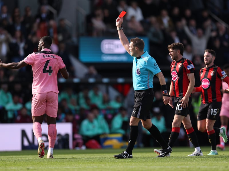 The centre-back, who had started every game since joining on loan from Tottenham on deadline day, was sent off for denial of a goalscoring opportunity at Bournemouth on Sunday. He will now serve a one-match Premier League ban, missing the visit of Leeds.