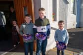 Ethan, Zach and Jacob supplying the sweet treats. ST264332