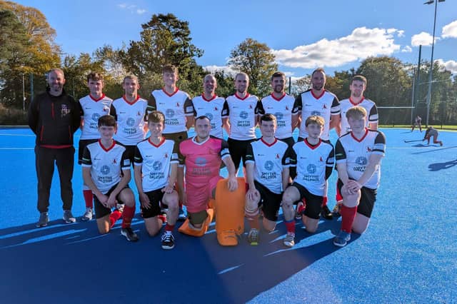 The Raphoe Men's 1st XI who beat PSNI 6-1.