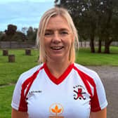 Sabrina Barnett scored for Raphoe Ladies 2nd XI in the draw against Lurgan 4ths.