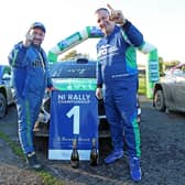 Brown & Brown Northern Ireland Forest Rally Challenge winners, David Condell and Michael Coady.