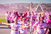 Hundreds take part in Foyle Pink Run to mark Breast Cancer Awareness Month.