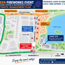Map detailing the temporary traffic management plan