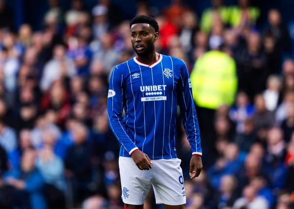 The Portuguese striker is out for a significant period of time after suffering an ACL injury against Hibs in August.