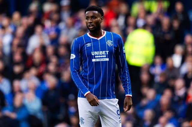 The Portuguese striker is out for a significant period of time after suffering an ACL injury against Hibs in August.