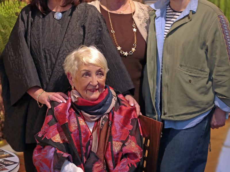 Niamh, June and May Donlon and Emer O'Brien pictured at Backstage Theatre's production of The Chastitute
Picture: Shelley Corcoran