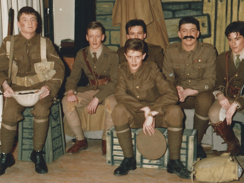 These pupils were putting on a show but we wonder if you recognise the young actors on the school's stage.