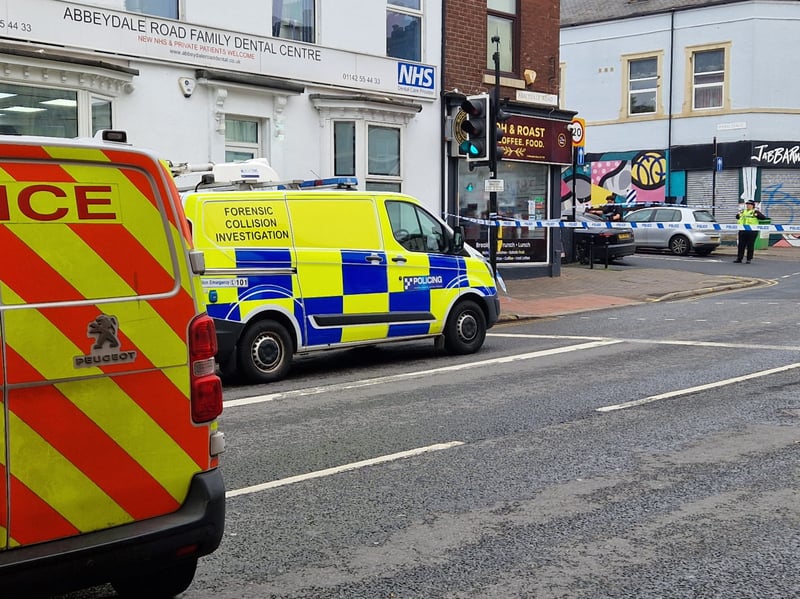 It is reported that the collision involved a bus and pedestrian, with the pedestrian, a woman, rushed to hospital